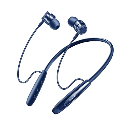 Image of TP TROOPS Wireless Bluetooth Neckband Earphones with 25H Playtime, Bluetooth v5.4, 10mm Bass Driver, Magnetic On /Off, IPX4, Dual Pairing, Voice Assistant, Type-C Fast Charging Bluetooth Neckband