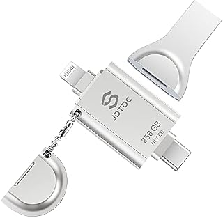 MFi Certified 256GB Photo-Stick-for-iPhone-Flash-Drive External-Storage-for-iPhone iPad-Pro-Memory-Stick iPhone-Backup-Stick USB C USB-Stick-for-Android Mobile-Photo-Stick Memory iPhone Data Storage