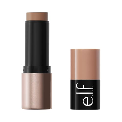 e.l.f. Soft Glam Cream Bronzer Stick Buildable Cream Bronzer for A Long-Lasting Sculpted Glow & Satin Finish Twist-Up Design Vegan & Cruelty-Free Light-Medium