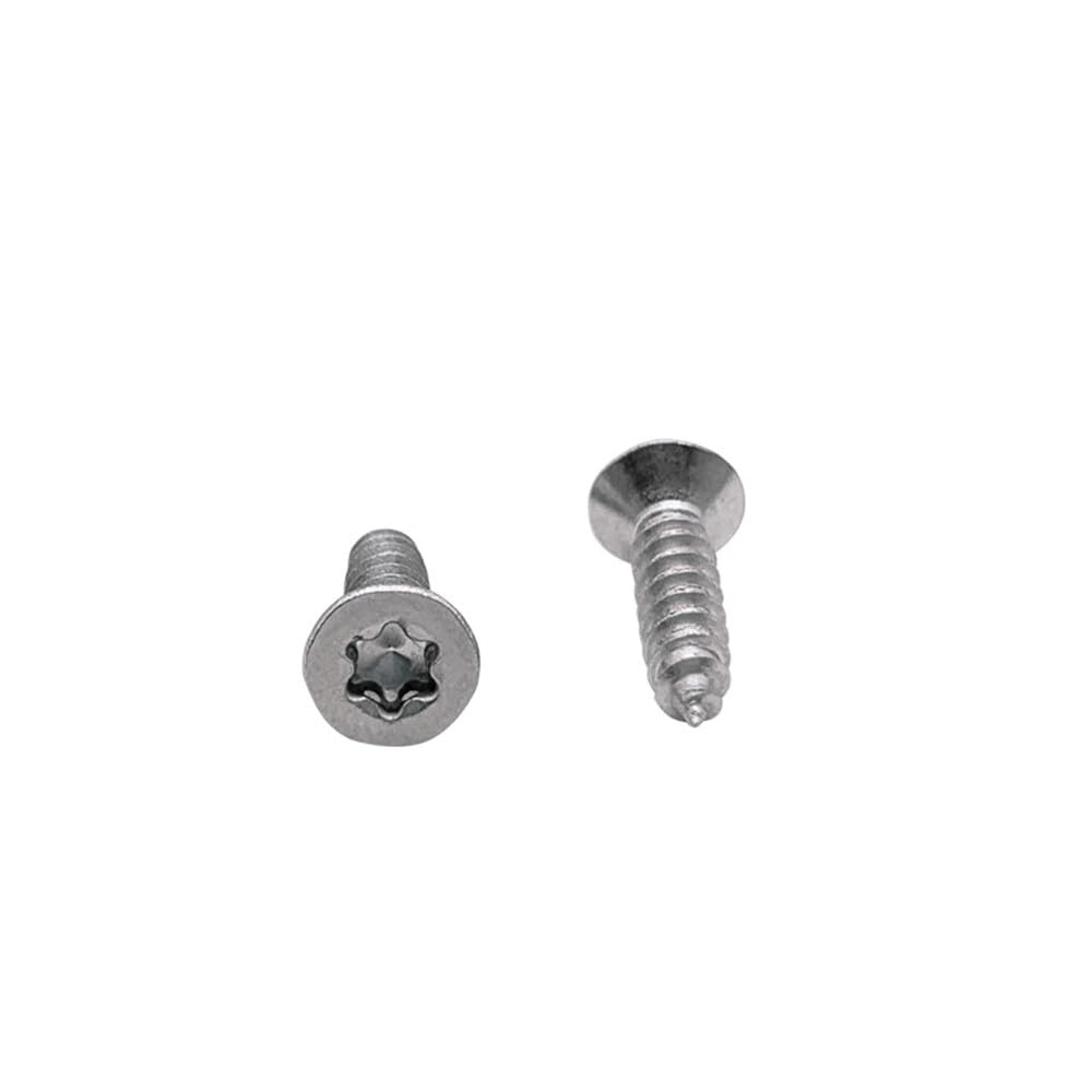 304 Stainless Steel Torx Socket Countersunk Flat Head Self Tapping Screws M2-M6 (M4 x 12mm, 200pcs)