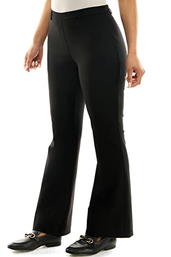 Zac & Rachel Women's Slim Leg Pants with Flared Opening Bottom
