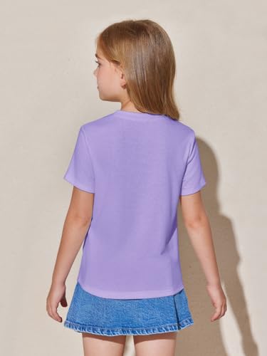 Image of Haloumoning Girls Pleated T Shirts Kids Summer Short Sleeve Fashion Tops Tees 5-14 Years