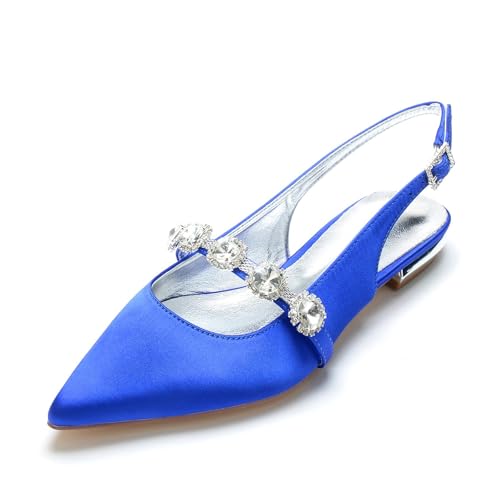 Womens Dress Flats for Wedding Slingback Prom Evening Shoes