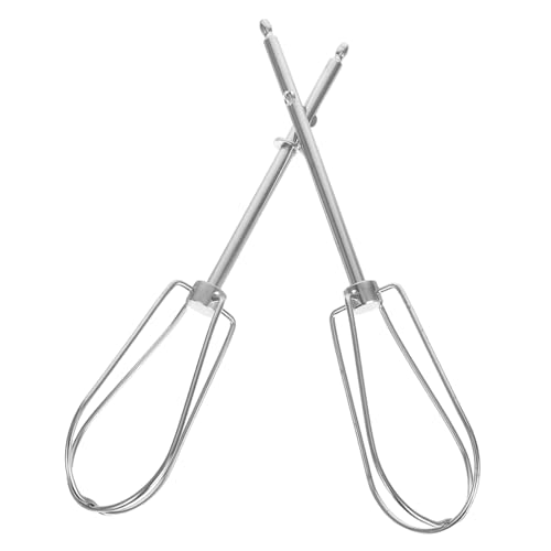 Cabilock - Juego de 2 accesorios para batidora eléctrica (acero inoxidable, batidoras resistentes para batidora y batidora de repuesto, compatibles con batidoras de mano, reutilizables