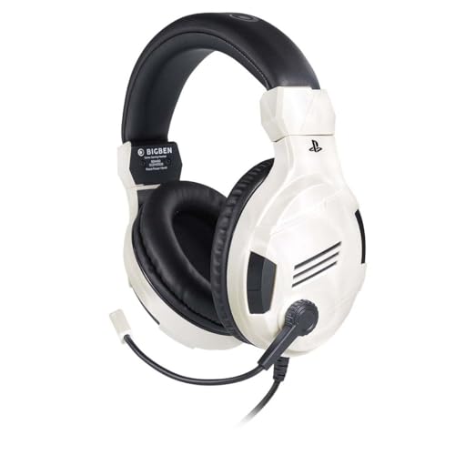 Image of Bigben Sony Official Licensed Stereo Wired Over Ear Headset- White (PS4, PC, Smartphones and Tablets)
