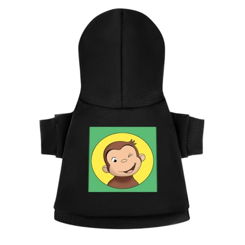 おさるのジョージ 犬服 犬の服 ペット服 ペットウェア 犬猫洋服 秋冬 ドッグウェア フード付き パーカー おしゃれ かわいい 柔らか 一体型 お出掛け用 お散歩 脱毛保護 スポーツ服 快適 仮装 通気 人気 部屋着 犬用 猫 小型犬 中型犬用 XS-L