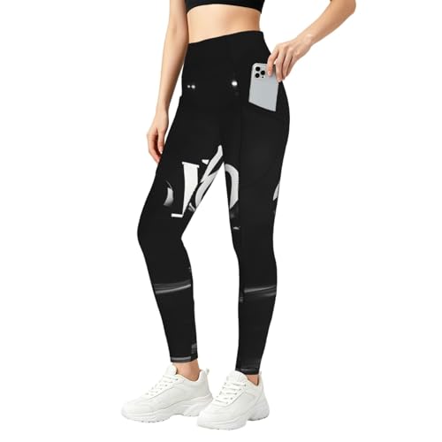 Legging gym poches femme doux et extensible imprimé Love