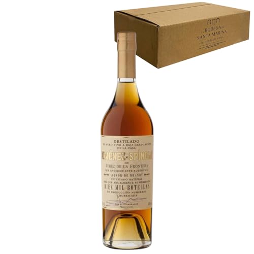 Brandy Diez Mil Botellas Ximénez-Spínola - sabor elegante y sofisticado para momentos especiales - 70cl
