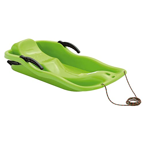 Prosperplast - Trineo RACE direccionable con frenos y cuerda, color verde Cover