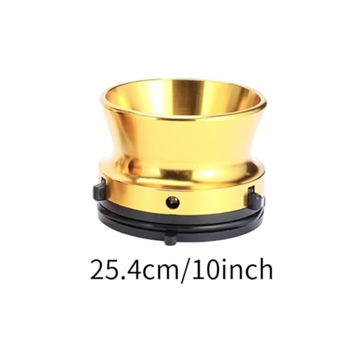 Adaptador para grabadoras de cinta de carrete abridor concentrador de aluminio color oro universal 3