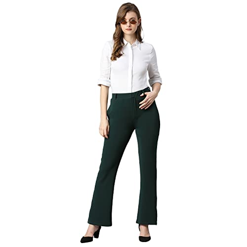 Image of Smarty Pants Women's Cotton Bell Bottom Formal Trouser
