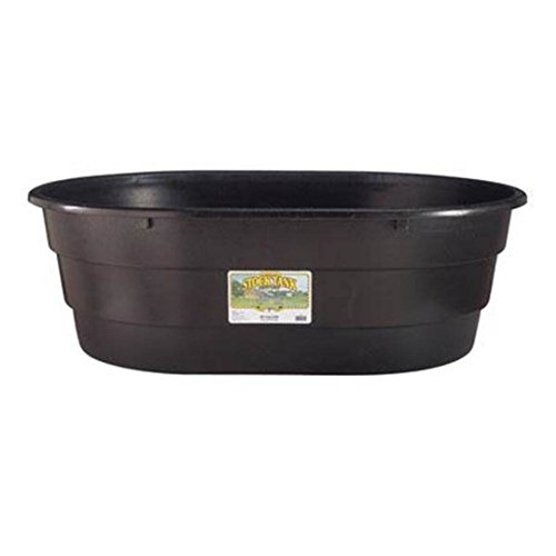 Behlen Country Little Giant Oval Poly Stock Tank - 15 Gal - Black