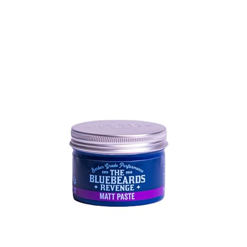 The Bluebeards Revenge Matt Paste. Professional Barber Grade Hair Styling Product Strong Hold, Natural Matte Finish. 100ml