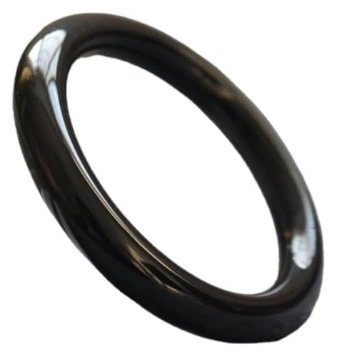 Bracelet en jade rond noir YCQYM - Un bijou en agate élégant pour le quotidien