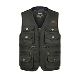 ★ [MULTIFUNZIONE]: Gilet Multitasche Da Uomo, Adatto A Una Varietà Di Occasioni. Può Essere Indossato Come Gilet Da Pesca, Gilet Fotografico, Gilet Da Trekking, Gilet Da Viaggio, Gilet Da Volontario, Gilet Da Lavoro, Escursionismo Al Campeggio, Viaggi Alla Fotografia, Arrampicata Alla Caccia, Birdwatching Alle Avventure Della Guida Fluviale, Nonché Lavoro Quotidiano Casual