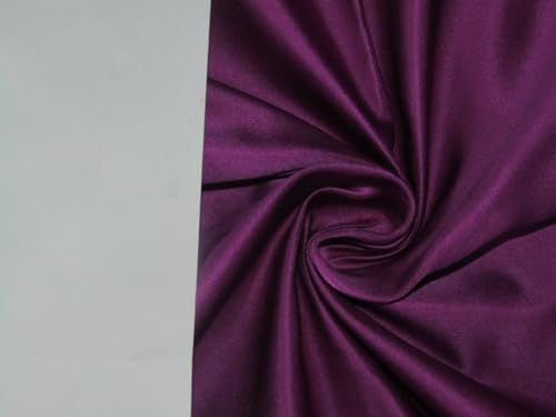 Tissu taffetas de soie fuchsia luxe 137cm pour haute couture