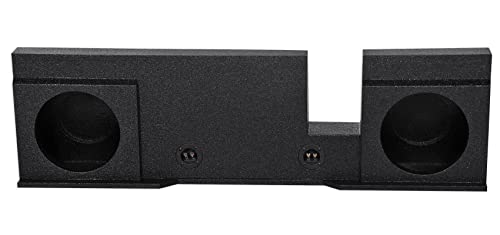 Q Power Dual 10-Inch Sealed Subwoofer Enclosure for 2004-2008 Ford F150 Extended Cab SuperCrew, Custom Fit, Durable MDF, Deep Bass, for Car Audio Enthusiasts