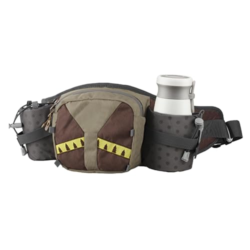 Riñonera con soporte para botellas, riñonera con soporte para botellas, cinturón para correr con soporte para botella de agua para correr, saltar, andar en bicicleta, café, Ver descripción, Ver