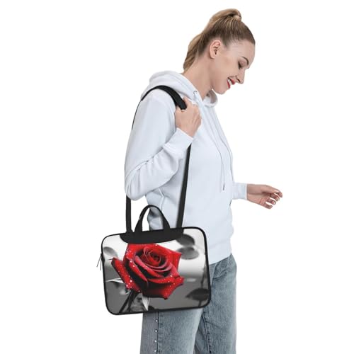 Bolsa para laptop 3 en 1 color negro y rojo miniatura 3