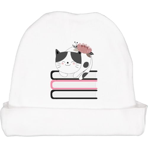 inktastic Book Lover Cat Reading Baby Beanie Hat