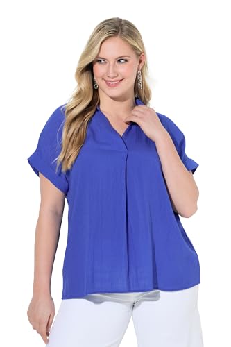 Chemisier oversize femme avec patte de boutonnage et pli au dos