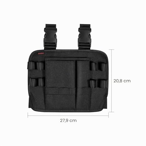 Miniatura 7 de Kenobee Funda De Herramientas Con Clip Para Cinturón Alrededor De La Pierna, Bolsa De Reparación Multifuncional Para Electricistas, Mini Organizador Para Carpinteros Y Construcciones Automotrices