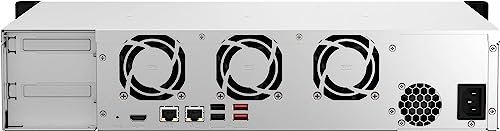Image of QNAP TS-864eU-8G-US 8 Bay High-Speed Short Depth Rackmount Rackmount NAS with Dual-2.5GbE, Intel Celeron CPU, 8GB DDR4 Memory and 2.5GbE (2.5G /1G /100M) Network Connectivity (Diskless)