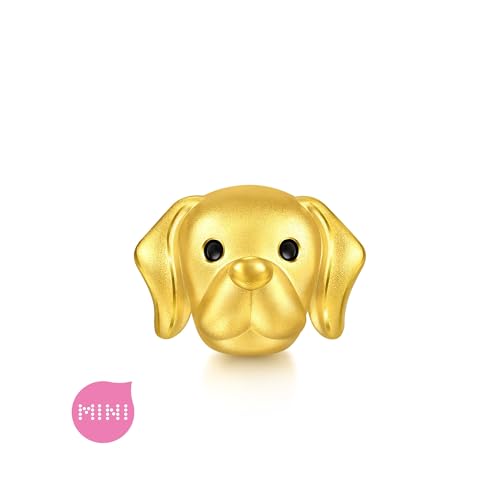 Image of CHOW SANG SANG 999 Gold Charme Puppy Labrador Retriever Charm Bracelet for Women & Men 17cm 96402C