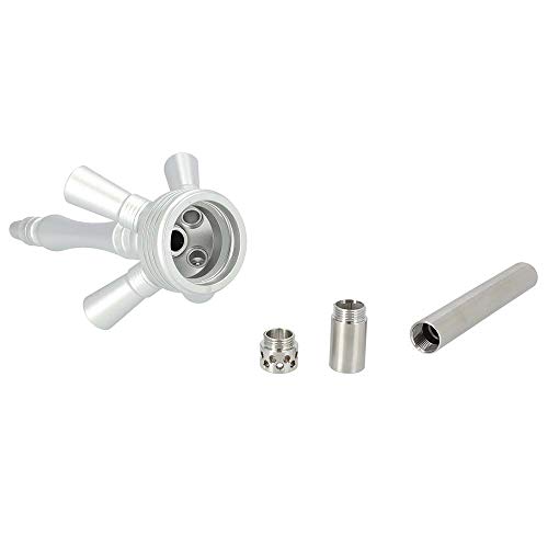 INVI® Reflexion Shisha Aluminium 57 cm I Wasserpfeife Komplettset mit Kaminkopf-Set I Silikonschlauch mit Alumundstück I… – Bild 6