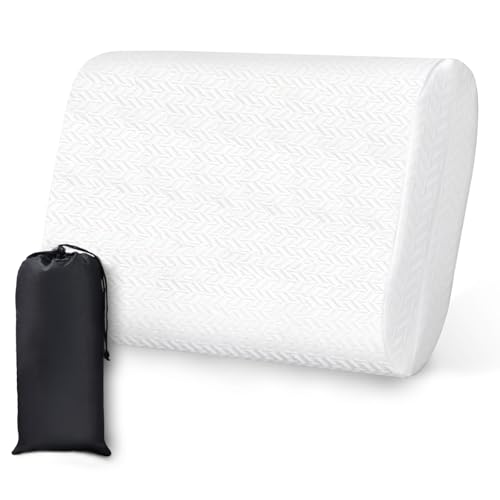 Vekkia Travel Pillow, Memory Foam Pillow Compressible Camping Pillow with Washable Cover,Ergonomic...