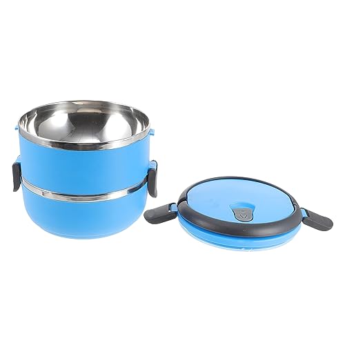 Toyvian Stainless Steel Dog Cat Travel Bowl Portable Pet Feeder with Handle 1400ml Dog Water Bowl for Outdoor Camping