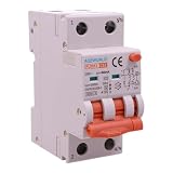 RCBO Selettivo Tipo A(S) 300mA 32A C32, 2P Veri 2 Moduli 6kA 230V Classe A Curva C, Interruttore Magnetotermico Differenziale con Doppia Leva e Diagnostica Visiva, Modello PL8M2
