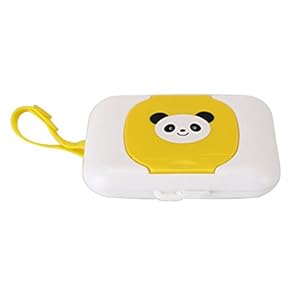 Lalang Travel Portable Wet Tissue Baby Wipes Dispenser Box Case, Standard Size (White)