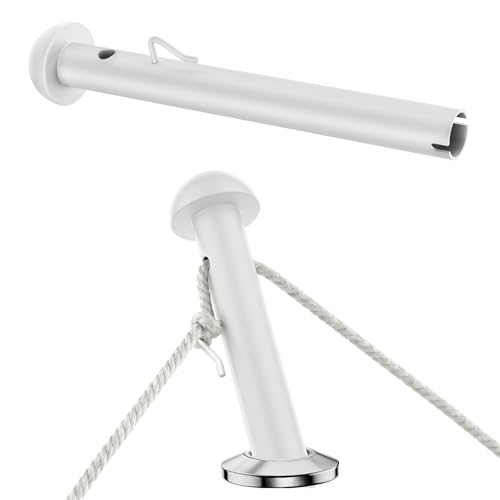 Salcod 1 Pack Boat Fender Line Holder for Existing Rod Holders, Fender Line Adjuster for Boats, No-Knot Boat Fender Holder, Marine Fender Rope Clip for Docking, Mooring, Center Console, Cruiser
