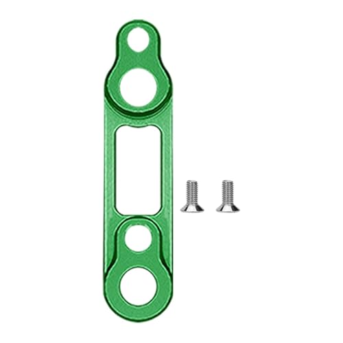STARTIST ロードバイクディスクブレーキアダプター交換、140?160mmローター、簡単取り付け、アルミ合金ディスクブレーキキャリパーマウントアダプター, 緑 5.2x1.2x1cm