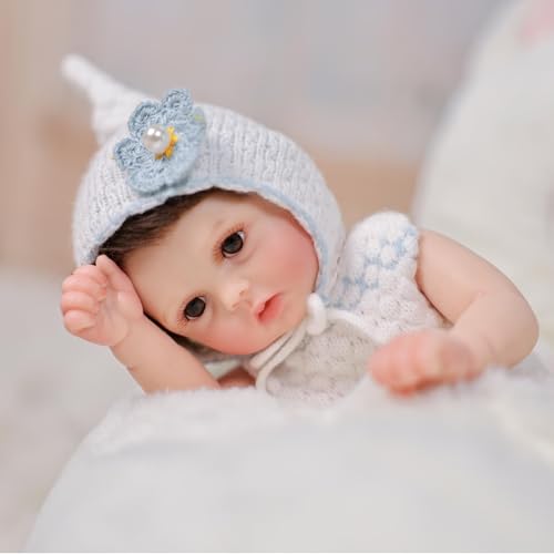 Muñeca Bebé Reborn de Silicona 12 pulgadas miniatura 2