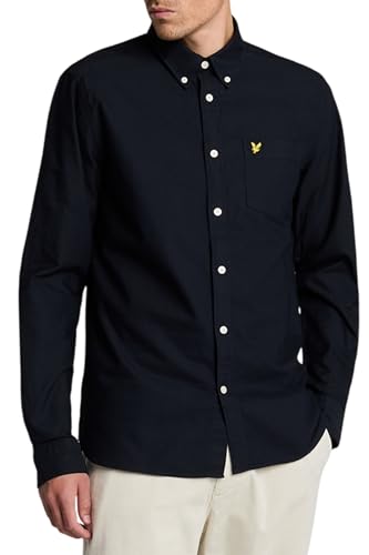 Lyle & Scott Mens 2026 Plain Oxford Shirt Shirt - Dark Navy - XL