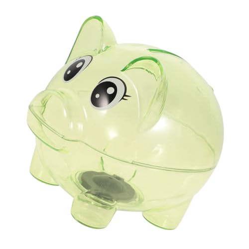 ERINGOGO Scatola Salvadanaio Trasparente Salvadanaio Plastica Forma Maiale Contenitore Per Monete e Soldi Per Ragazzo
