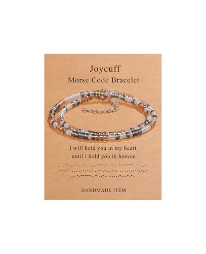 Bijoux amusants code morse femme bracelet réglable sans pierre