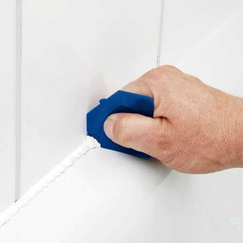 9 Stück Werkzeug Schaber Kit Fugenglätter Set, Silikon Abzieher, Fugenglätter, Silikonfugen Abzieher, 4 Stück Metallkugel Abzieher und 5 Stück Silikon Fugenglätter, für Küche, Bad, Wände, Fliesen