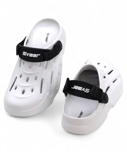 Image of SVAAR Designer Clogs, Lightweight Sandals with Adjustable Back Strap for Men