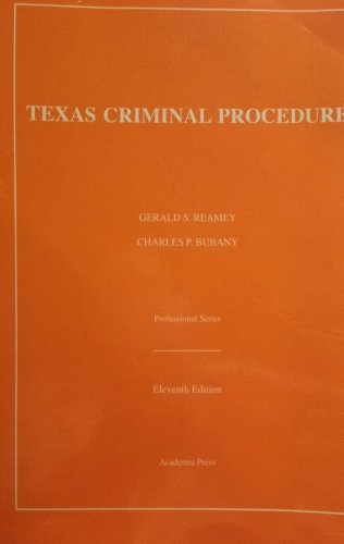 Texas Criminal Procedure