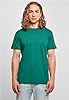 Build your Brand Men's T-Shirt Basic Round Neck Basic Men's T-Shirt with Crew Neck Cotton Regular Fit Sizes XS - 5XL, Green, 5XL #5