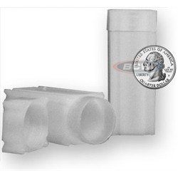 Tube pour pièces de 25 cents Square Quarter lot de 10 tubes de rangement