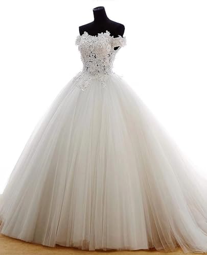 LEJY Off Shoulder Quinceanera Dresses Lace Appliques Ball Gowns for Teens Puffy Tulle Long Sweet 16 Prom Dresses2