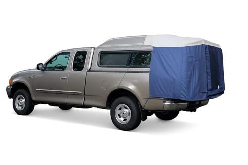 DAC DA2 Full-Size Truck Bed Tent for Caps– Fits Ford F-150, Chevy Silverado, Toyota Tundra, Tacoma (2005+), Tailgate ≥ 58' – Converts Truck with Cap into Camping Tent