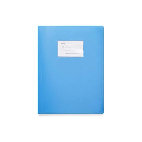 Arpan A4 Display Book Folder Flexible Cover Portfolio - 104 Pockets 208/Sides - Blue Cover