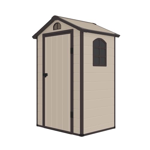 GARDIUN KSP38150 - Caseta de Resina Stella 1,34 m2 Ext. 102x132x203 cm