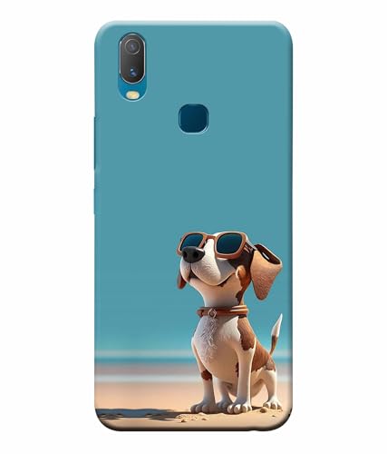 Image of Cute Pet Dog Lover Printed Hard Back Case Cover & Compatible for Vivo Y11 (Multicolor) - D1814