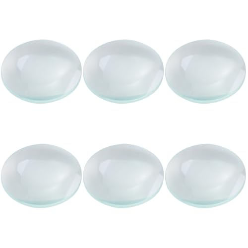 Image of ULTECHNOVO Double Convex Lens 30 Mm Optical Lens 50 Mm Focal Length Polished Glass with Ground Edges for Science Education Classroom Demonstrations Scientific Experiments 6 Pack